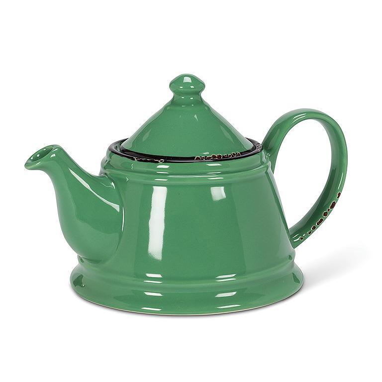 Enamel-Style Teapot