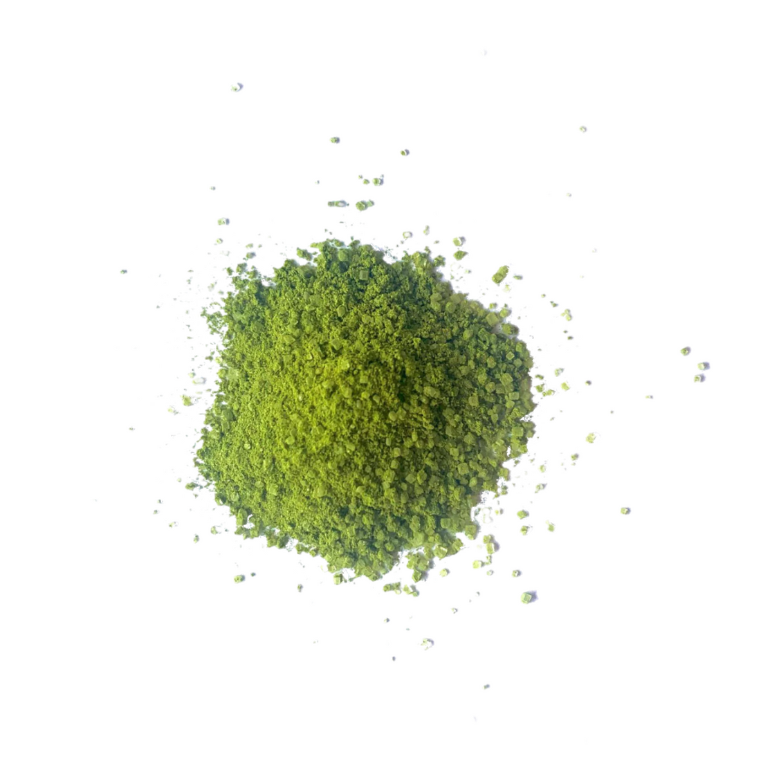 matcha on white background