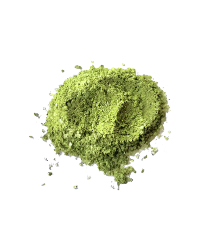 Matcha on white background