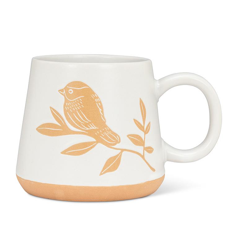 Oversized Mug with Bird &amp; Branch