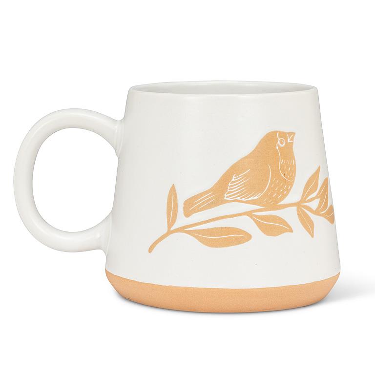 Oversized Mug with Bird &amp; Branch