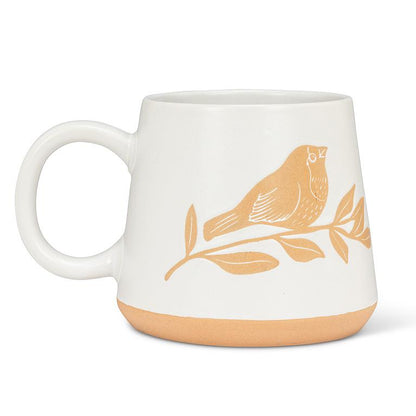 Oversized Mug with Bird &amp; Branch