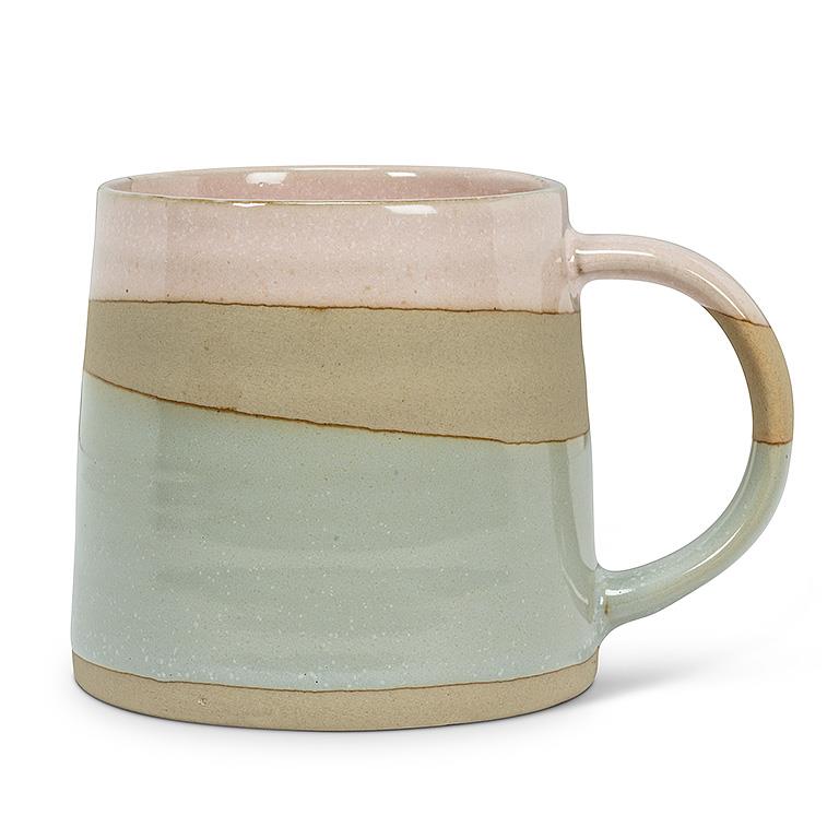 Rustic Style Pink &amp; Blue Mug