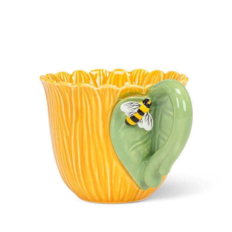 Flower Mug with Bee