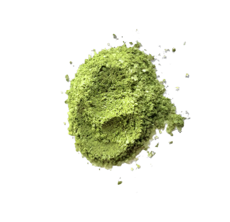 Matcha on white background