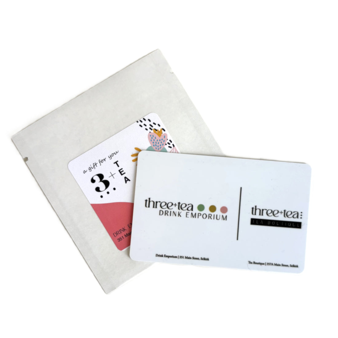 Three + Tea Gift Cards - REDEEMABLE IN STORE ONLY