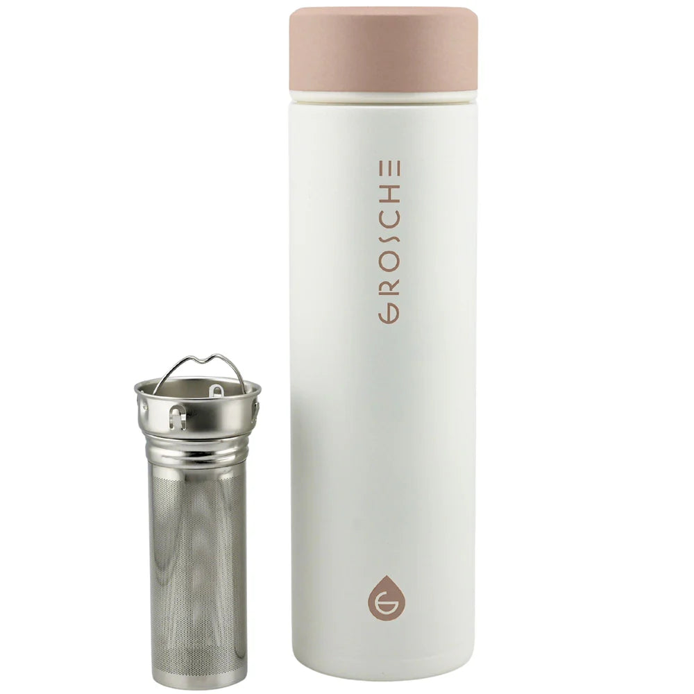 Grosche TORONTO Insulated Tea Infusion Flask - Cream White